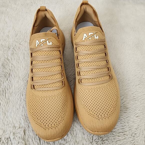 NEW APL Athletic Propulsions Lab Men's Techloom Breeze Tan Sneakers - Picture 2 of 16